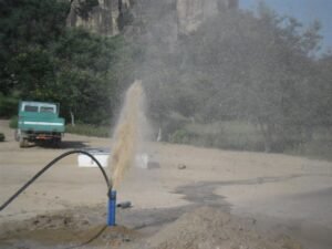 Pozo de agua en Camerún